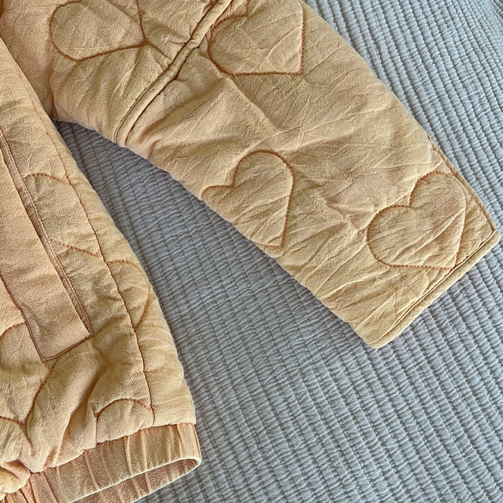 Heart Patterned Light Peach Jacket - image 3